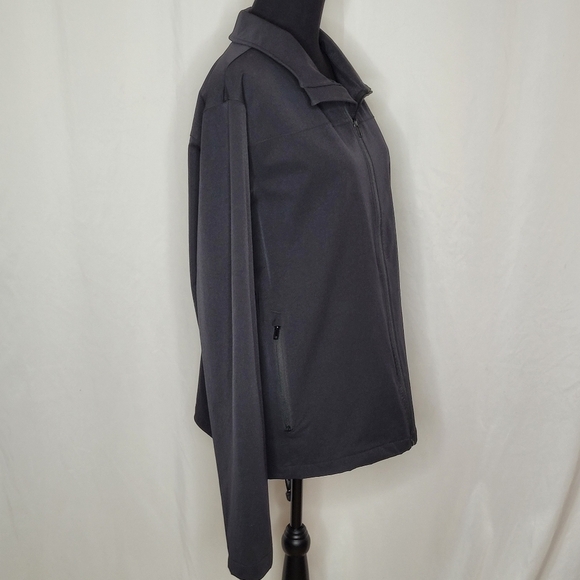 Rudsak Black Full Zip Lightweight Jacket w/ Blue Man Group Sleeve Splat- Size M - Picture 3 of 13